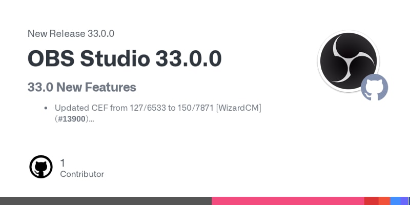 OBS Studio 33 - Screenshot Daily Dev