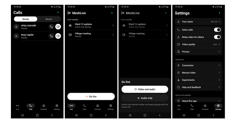 Mesh Network Telephony Over Bluetooth On Android Phones