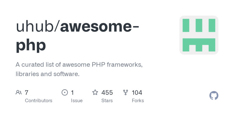 A curated list of awesome PHP frameworks, libraries and...