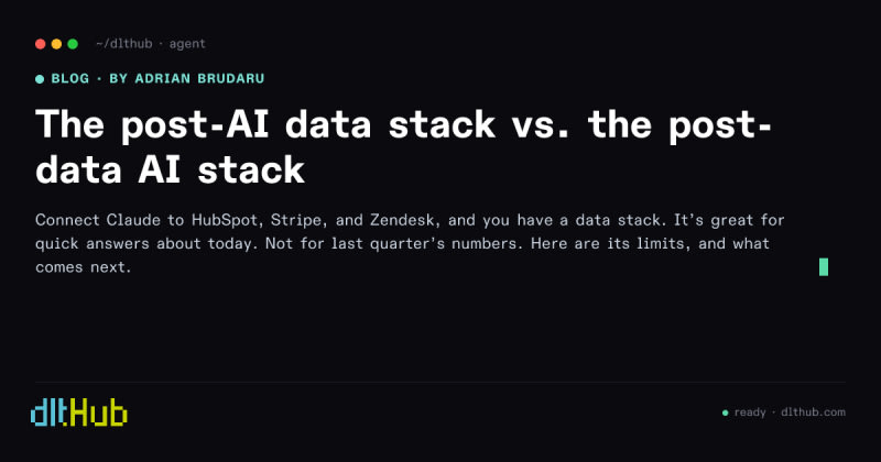 The post-AI data stack vs. the post-data AI stack