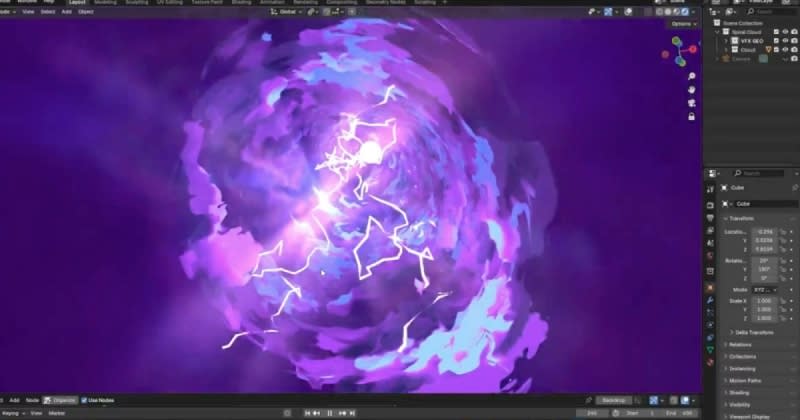 Hand-Painted Electro-Charged Vortex VFX In Blender | daily.dev