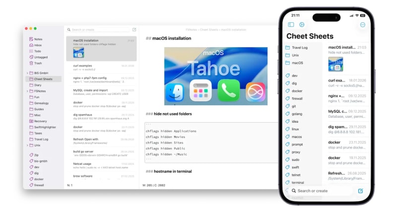 FSNotes 7 for macOS and iOS | daily.dev
