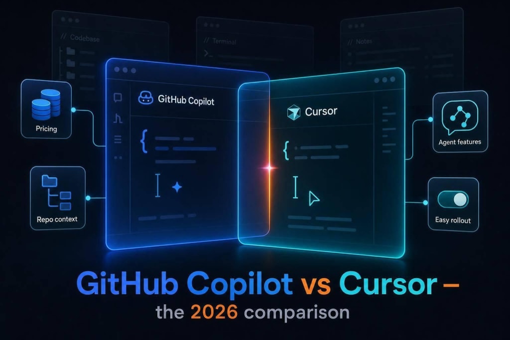 GitHub Copilot vs Cursor: the 2026 comparison developers keep asking for