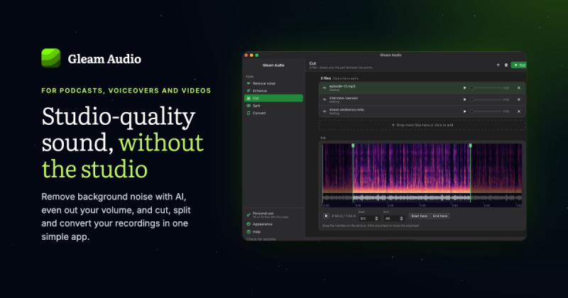 Clean Up Voice Recordings With Gleam Audio | daily.dev