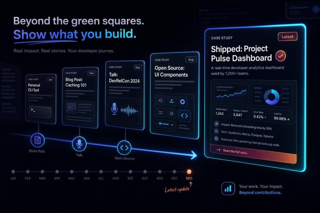 How to showcase your developer activity beyond GitHub's green squares