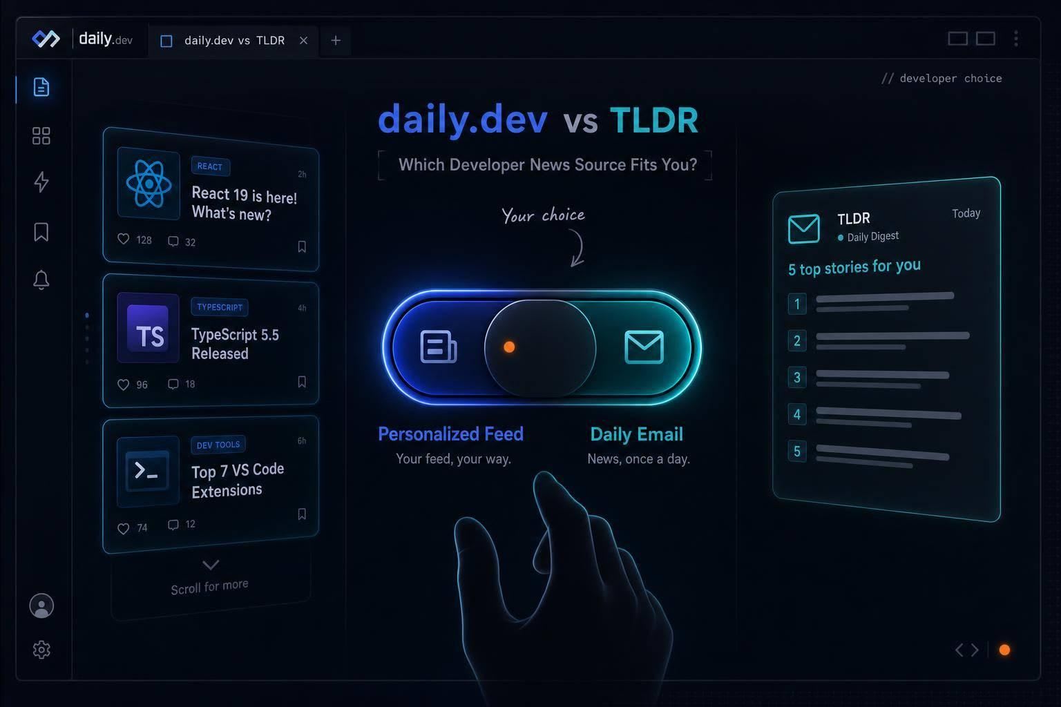 daily.dev vs TLDR: Which Developer News Source Fits You?