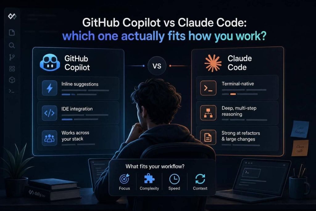 GitHub Copilot vs Claude Code: which one actually fits how you work?