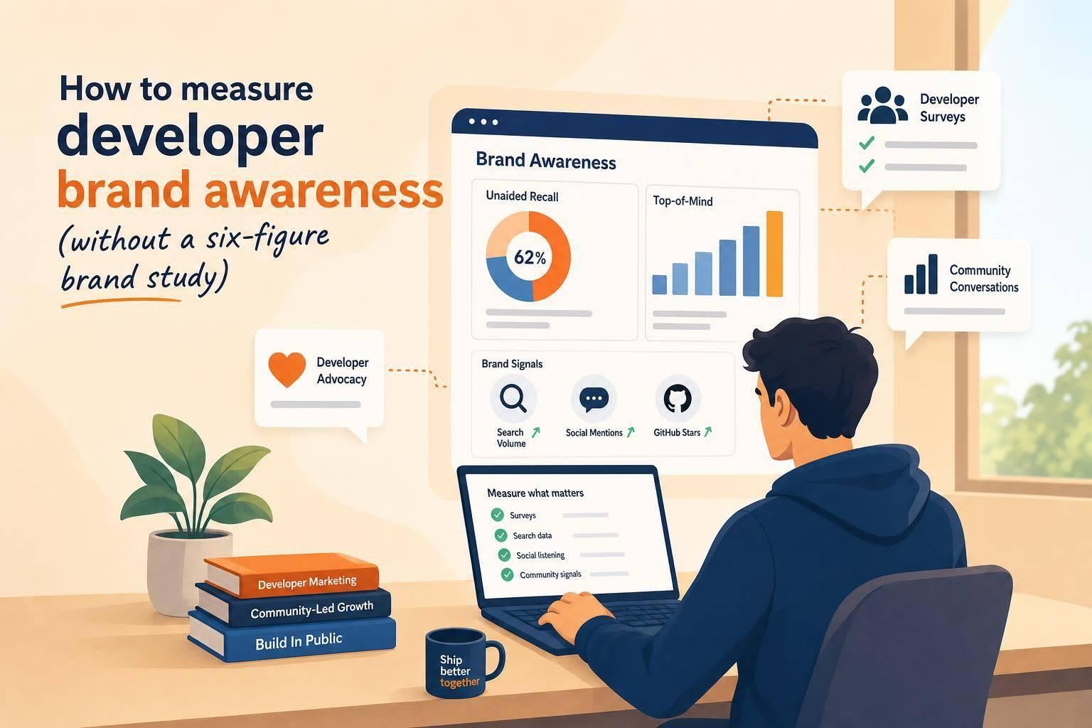 How to measure developer brand awareness (without a six-figure brand study)