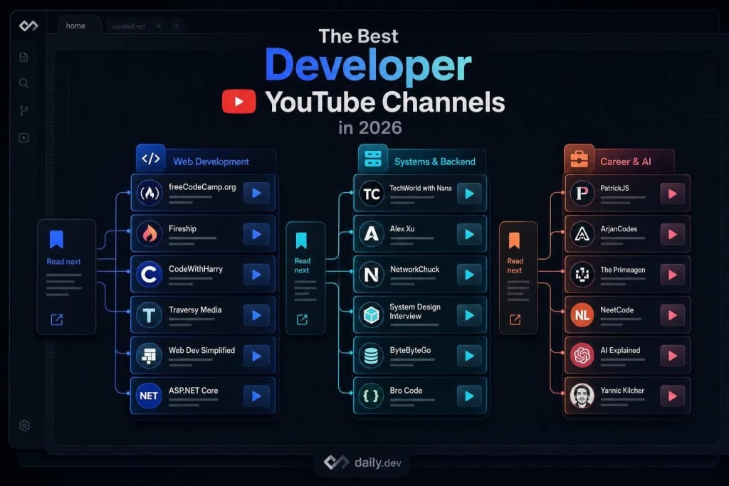 The Best Developer YouTube Channels in 2026