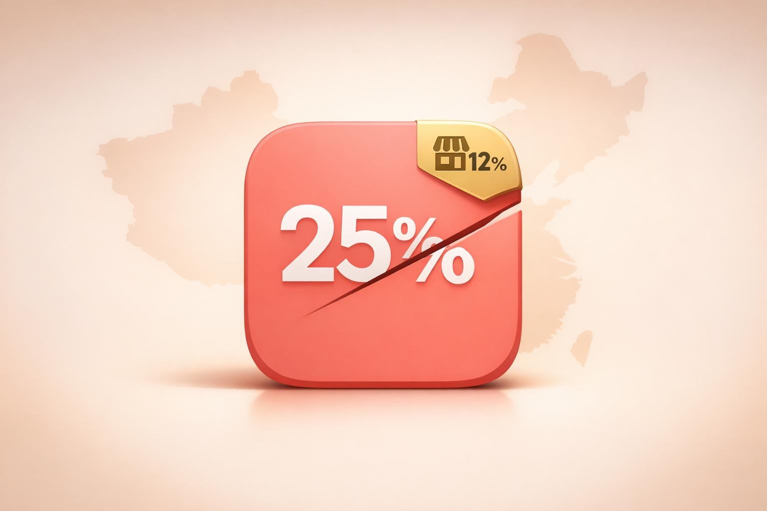 Apple reduces App Store commissions in China to 25%, effective immediately