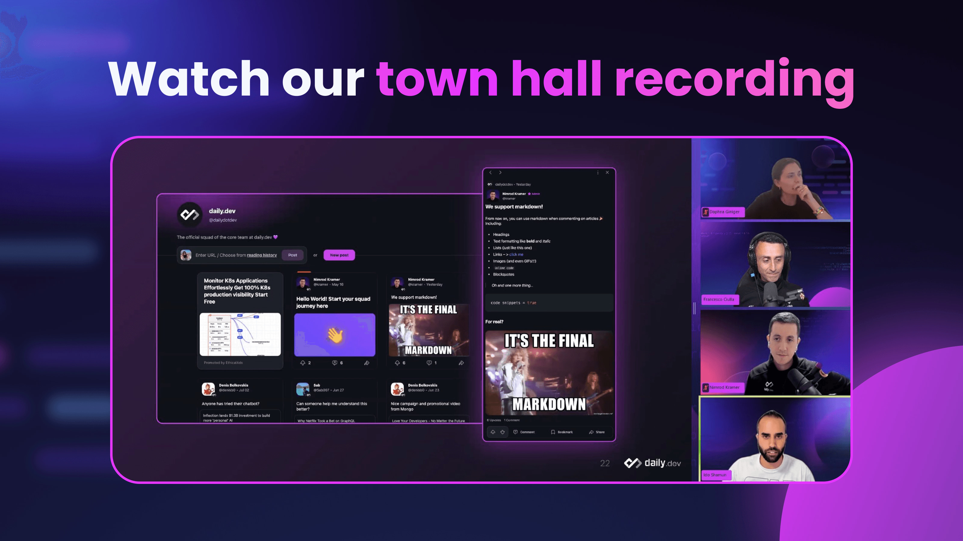 daily.dev’s First Ever Town Hall: Our Story, Updates, and a Community AMA