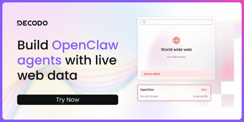 Decodo: Build OpenClaw agents with live web data