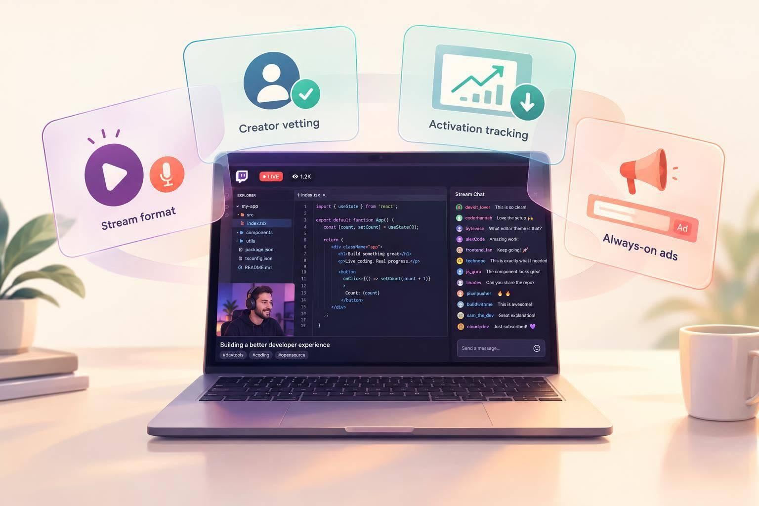 Twitch and live-stream sponsorships for developer tools