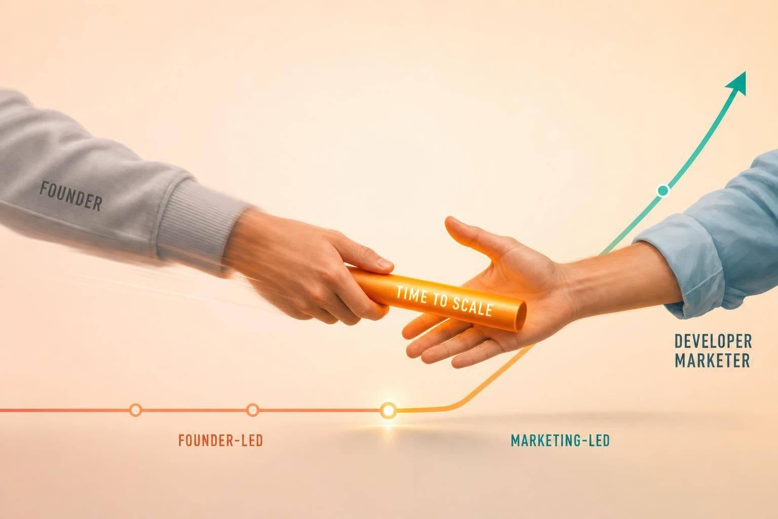When to Hire Your First Developer Marketer: Founder-Led to Marketing-Led Transitions