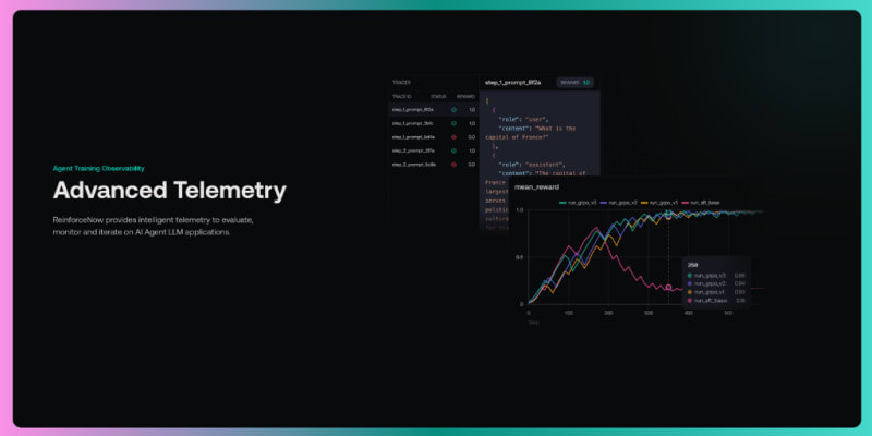 ReinforceNow: Evaluate, train and iterate AI Agents finetuning runs