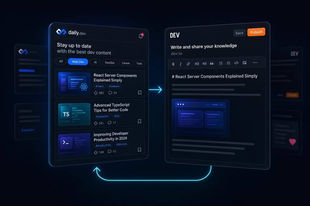How to use daily.dev and dev.to together (and why you'd want both)