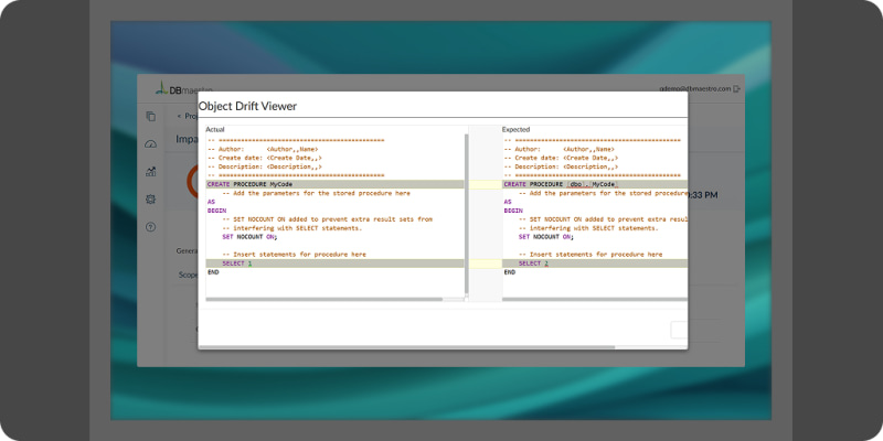 DBmaestro: Catch database drift automatically and prevent failed deployments