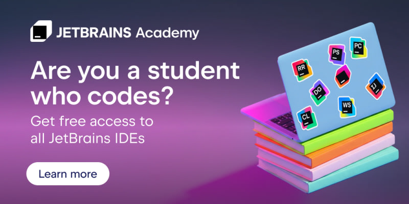 JetBrains: 🎓Free JetBrains Student Pack