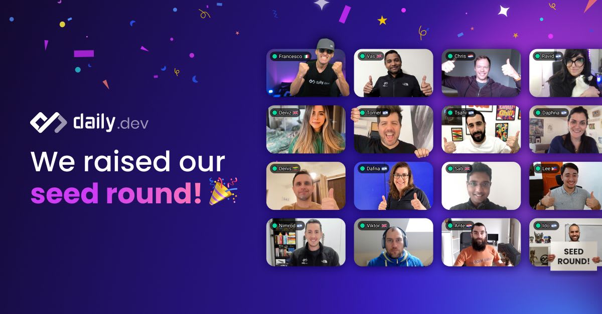 daily.dev raised an $11M seed round 🎉