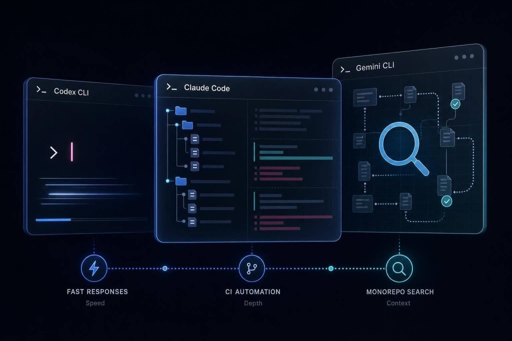 The best terminal AI coding tools: Claude Code, Codex CLI, and Gemini CLI