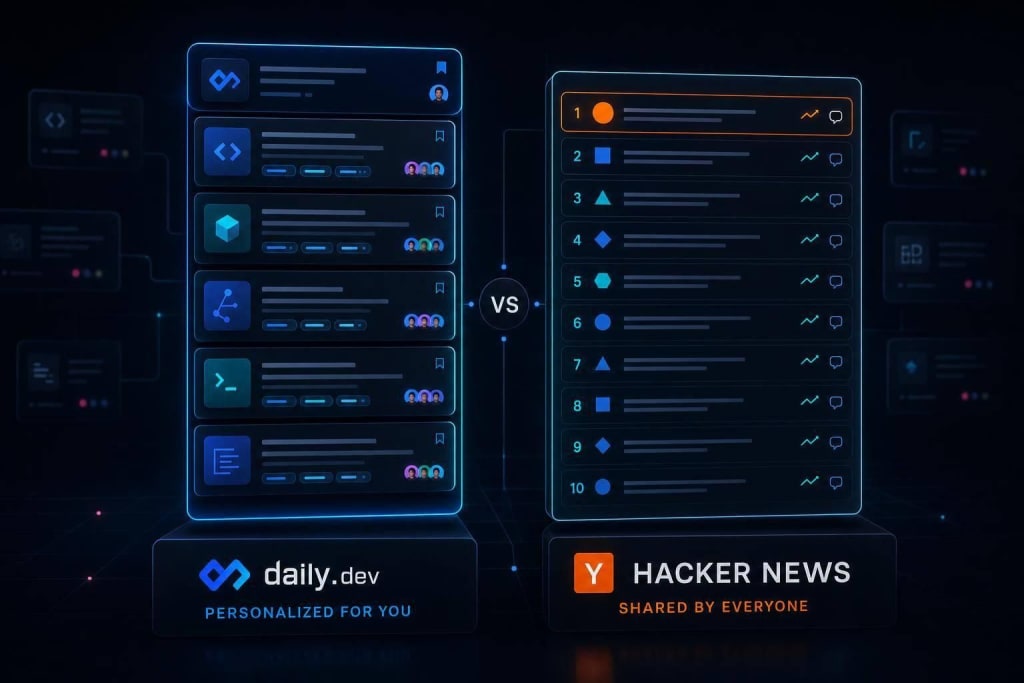 daily.dev vs Hacker News: an honest comparison for 2026