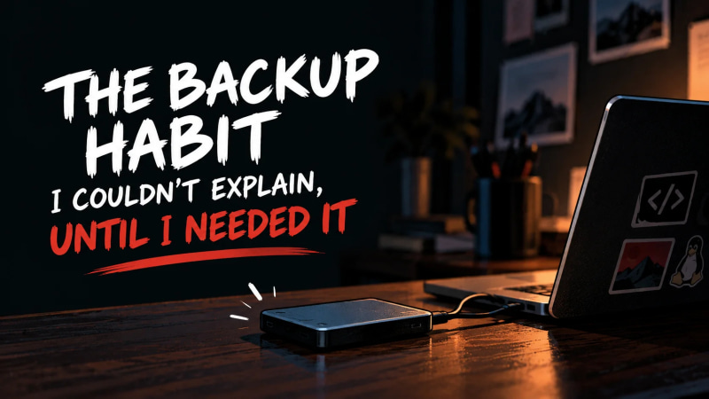 The Backup Habit I Couldn't Explain, Until I Needed It