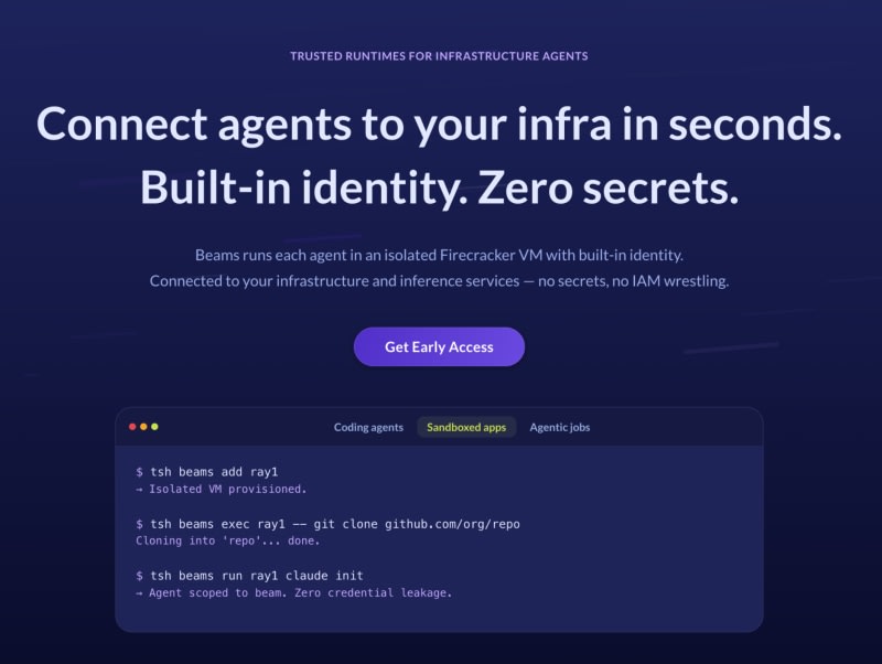 Teleport: Trusted runtimes for infrastructure agents. Zero secrets.