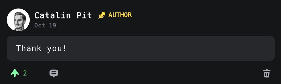 Author badge for post creators on daily.dev