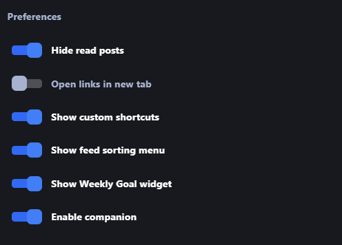 Enable Companion Setting in Customize Menu